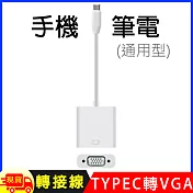 Type-C TO VGA影音轉接線(手機筆電通用版)-T900