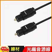 超細徑2.2mm光纖音源連接線-1.8m  黑