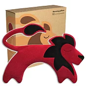 【德國萊思綺Leschi】舒緩肩頸熱敷/冷敷袋- 獅子造型(火紅色)