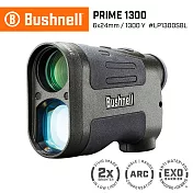 【美國 Bushnell 倍視能】Prime 1300 先鋒系列 7-1300碼 6x24mm 雷射測距望遠鏡 LP1300SBL (公司貨)