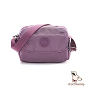 B.S.D.S冰山袋鼠 - 時光旅人 - 知性休閒多隔層斜背包【B0025-2U】 深芋紫