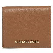 MICHAEL KORS 荔枝紋真皮短夾-焦糖