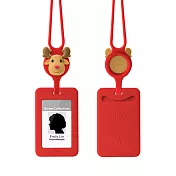 Bone 蹦克 頸掛開窗識別證套|RFID雙面感應卡夾 - 麋鹿先生