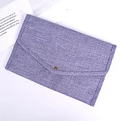 E.City_皮夾式帶勾多功能化妝收納包包中包 紫
