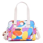 KIPLING KLARA 彩色拼布兩用包-彩色橢圓