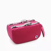 PinUpin 大容量折疊旅行雙肩後背/單肩兩用包(3色選) 桃紅