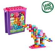 美國[跳跳蛙LeapFrog]-小小建築師-豪華81件積木補充盒(粉)★原廠優質玩具