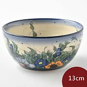 波蘭陶 紫花蔓藤系列 餐碗 13cm 波蘭手工製