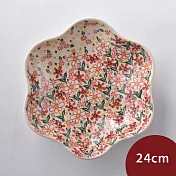 波蘭陶 春日花宴系列 花型盤(大) 24cm 波蘭手工製