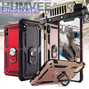 CITY for iPhone XS / X 個性軍士磁吸防摔手機殼紅