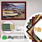 【酷蛙創意】客製經典實木1000片拼圖框(9色)-127大紅