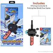 NS 任天堂 Switch 釣魚明星 世界巡迴賽 釣竿同捆組 英文封面 中文版