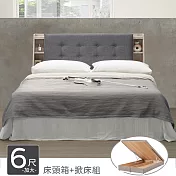 Homelike 喜家居雙人加大6尺收納掀床組(2043)