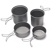 犀牛RHINO 雙人鈦合金套鍋 (1.1L + 0.75L)