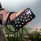 INJOYmall for iPhone SE2 快樂小雛菊 二合一防摔背繩手機殼