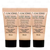 LANCOME 蘭蔻 零粉感超持久粉底 SPF38/PA+++(#PO-01)(5ml)*3(公司貨)