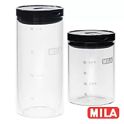 MILA保鮮玻璃密封罐750ml+1300ml