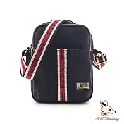 B.S.D.S冰山袋鼠 - 非常莓好 - 織帶拼接隨身收納包【8007-KR】 紅磚黑
