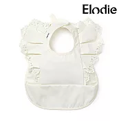 【瑞典ELODIE DETAILS】防水口袋圍兜 Vanilla White 白雪公主