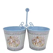 【PETER RABBIT比得兔】馬口鐵盆栽置物盒-世界