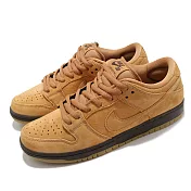 Nike 滑板鞋 SB Dunk Low 運動 男鞋 經典款 大便 厚鞋舌 麂皮 質感 穿搭 棕 黑 BQ6817204 31cm BROWN/BLACK