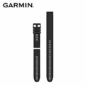 GARMIN QuickFit 26mm 矽膠錶帶 黑矽膠錶帶黑色錶扣