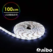 aibo LIM3 USB多功能黏貼式 LED防水軟燈條-100cm 白光
