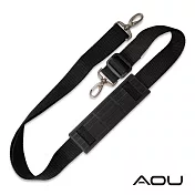 AOU 臺灣製造 輕量活動式強化耐重肩背帶 側背肩帶 公事包背帶 尼龍背帶03-031D1 黑色