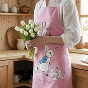 【PETER RABBIT比得兔】簡易圍裙 跑兔粉