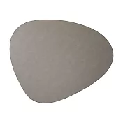 LIND DNA BULL 皮革地墊 (曲線、淺灰、小)