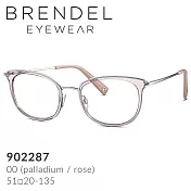 模特兒夢幻仙氣款 【BRENDEL】布蘭德爾 德國時尚女性夢幻複合膠框眼鏡 902287 透明粉 (00)