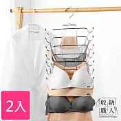【收納職人】日式簡約省空間多功能內衣掛架/多層衣架/收納掛架 2入