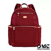 【OMC】職人風采大容量輕盈後背包- 酒紅