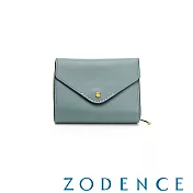 ZODENCE FLIP雙面牛皮三折短夾- 樸綠