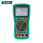 臺灣Pro’skt寶工3 5/6數位電錶真有效值萬用電表三用電表MT-1280附探針(具線晶體測試,量測交流電壓電容電阻溫度)