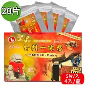 【南美藥廠】聖品一條根溫感貼布5片X4入(共20片/盒)