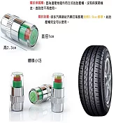 氣嘴蓋胎壓檢測器(2入組) 2入