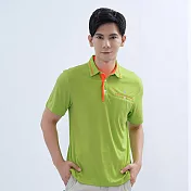 【遊遍天下】男款抗UV吸濕排汗機能POLO衫(GS1031) XL 綠色
