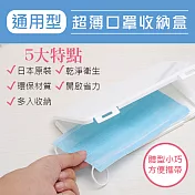 通用型超薄口罩收納盒(2入組) 2入