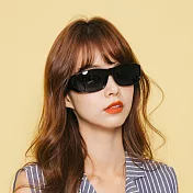 【ALEGANT】低調沙褐豹紋全罩式寶麗來偏光墨鏡/外掛式UV400太陽眼鏡/包覆套鏡