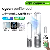 【全室清淨】Dyson戴森 Purifier Cool 二合一涼風扇空氣清淨機 TP07 銀白色