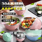 304不鏽鋼雙層隔熱輕巧碗(大款 2入組) 大*2