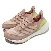 adidas 慢跑鞋 Ultraboost 21 襪套 運動 女鞋 愛迪達 輕量 透氣 舒適 避震 路跑 米白 白 FY0399 24cm IVORY/WHITE