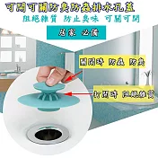 可開可關創意防臭排水孔蓋(4入) 4入