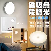 磁吸無段調光LED感應燈(2入組) 暖光*2