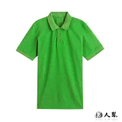 【男人幫】P1168＊全素面百搭基本款時尚CVC素領短袖網眼POLO衫(18色 8size) XS 果綠色