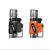 【O-GRILL】GJ-100 安全防風打火機 黑橘2入組