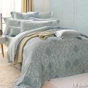 義大利La Belle《安格特》雙人數位天絲四件式防蹣抗菌吸濕排汗兩用被床包組