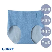 【日本GUNZE】輕薄無痕小褲(TV2373-BLU) L 牛仔藍