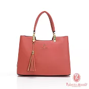Roberto Mocali - 義大利諾貝兔典雅時尚系列流蘇2WAY包-共6色 橘紅